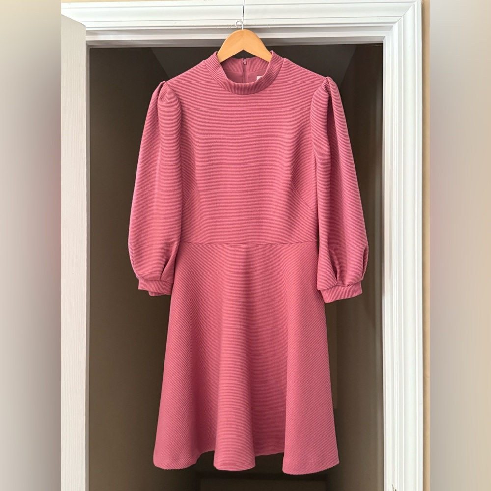 Gal Meets Glam Anthropologie Maggie Knit Dress in Mauve, Size 8.